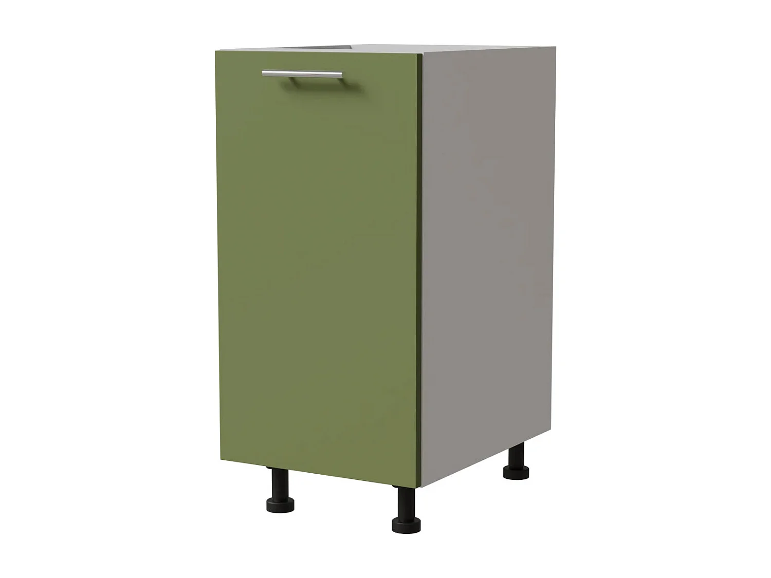 KÜCHENUNTERSCHRANK Brerra D1D/40/kargo RAL 6025 farngrün Matt / weiß 40 / 50 / 82 cm