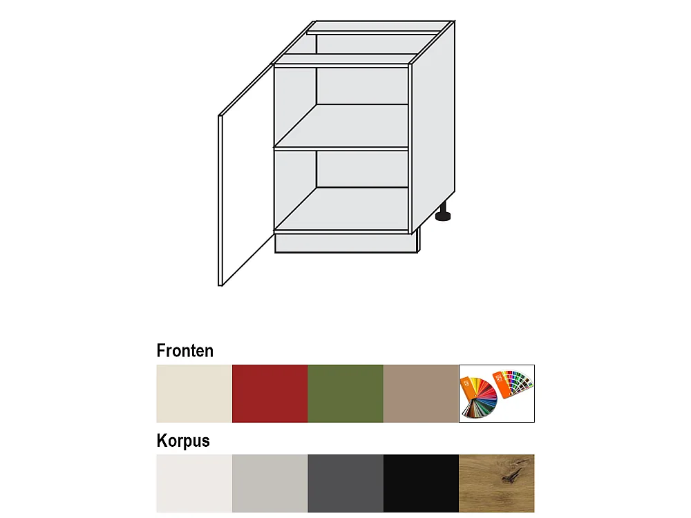UNTERSCHRANK Brerra D1D/60 60 / 50 / 82 cm