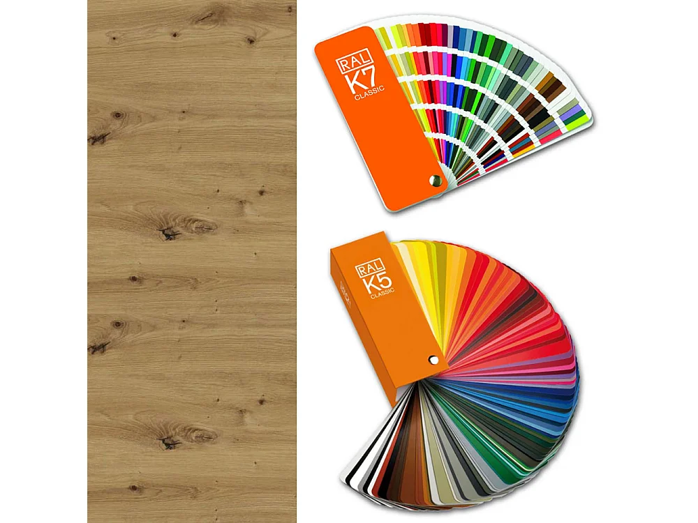 SCHUBLADENUNTERSCHRANK Brerra D2R/60 Korpus eiche artisan / Front RAL Wunschfarbe (K5 oder K7) 60 / 50 / 82 cm