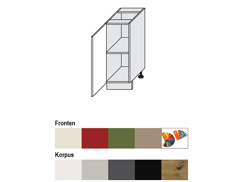 UNTERSCHRANK Brerra D1D/30 30 / 50 / 82 cm