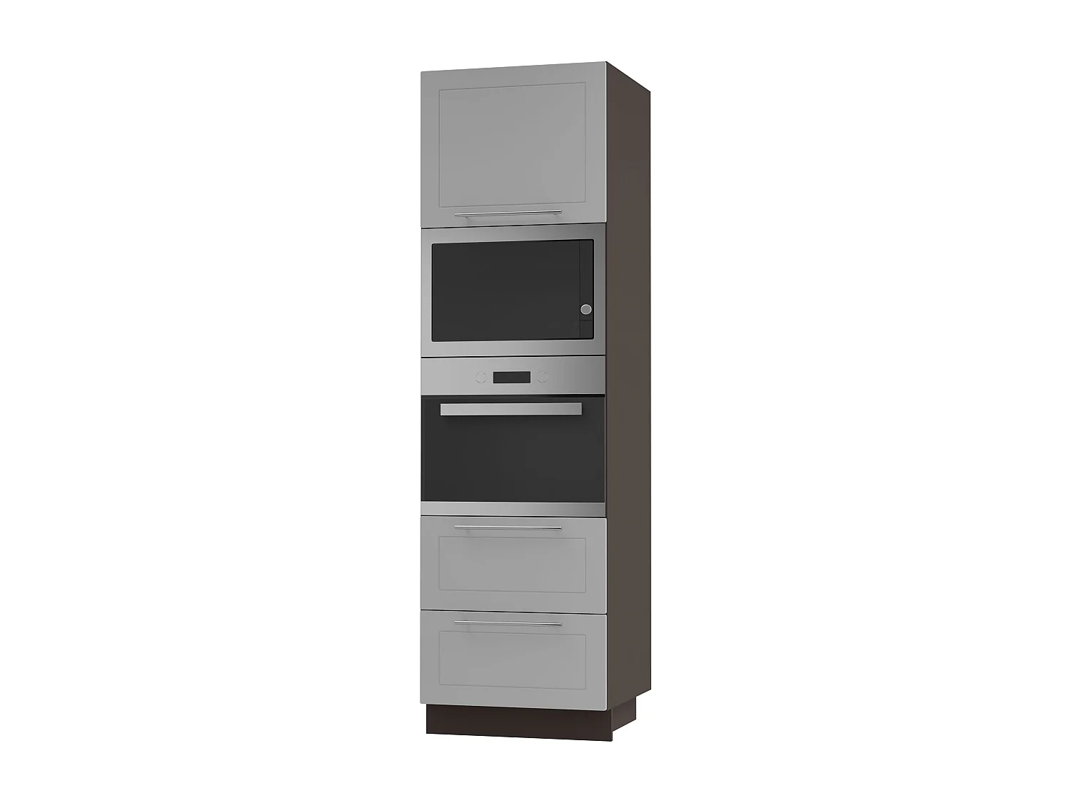 BACKOFEN-HOCHSCHRANK Kvantum D14/RU/2M/284 Dust Grey Matt / Lava Matt 60 / 59 / 207cm