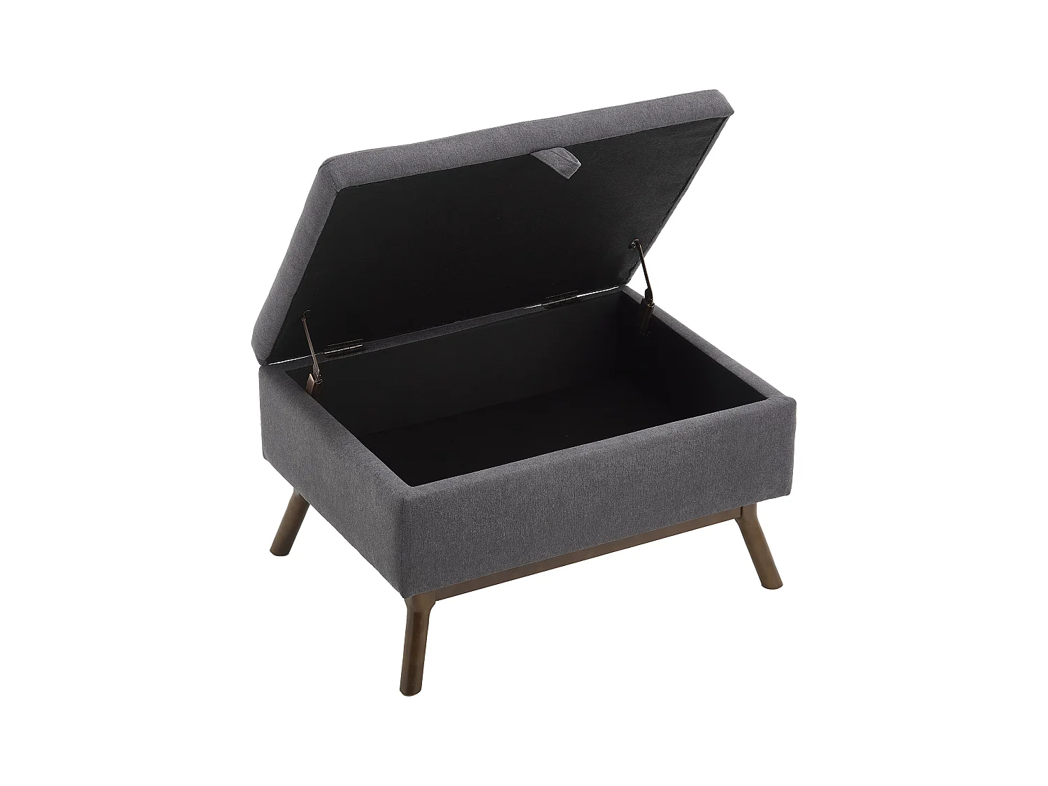 Chaise carrée - Chaise avec rangement - pour salon, entrée et salle familiale - lin marron