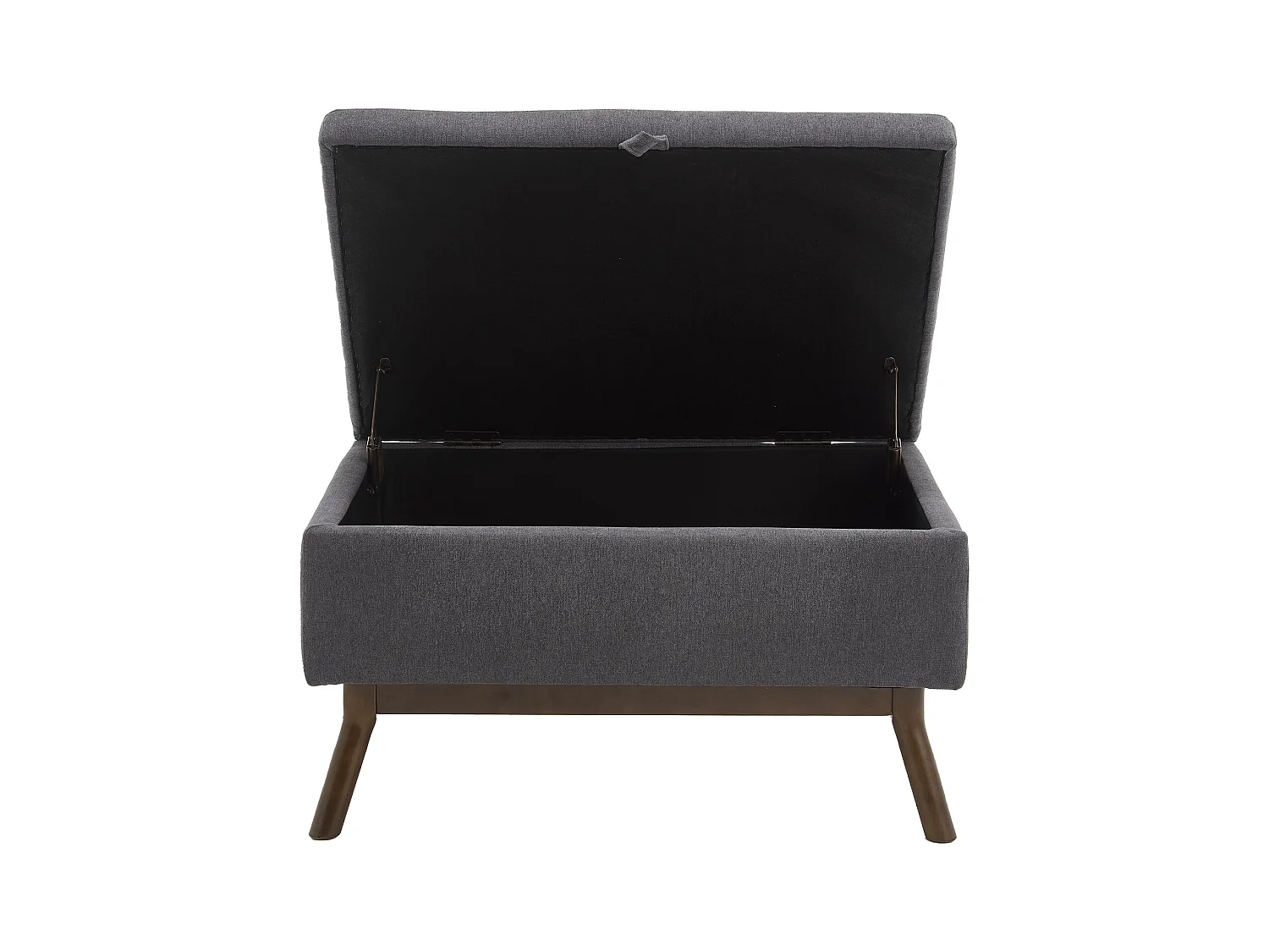 Chaise carrée - Chaise avec rangement - pour salon, entrée et salle familiale - lin marron