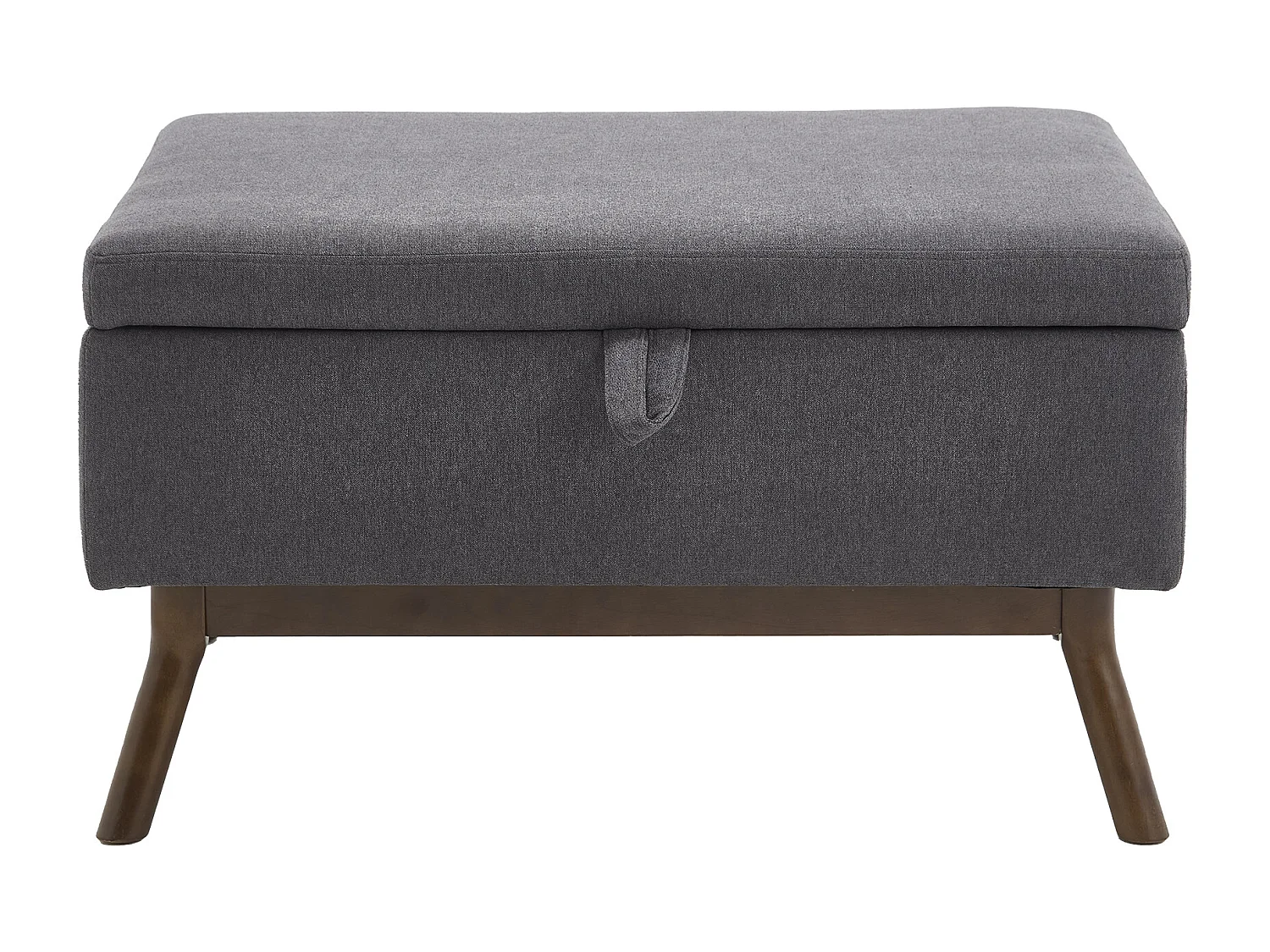 Sedia quadrata - Sedia con contenitore - per soggiorno, ingresso e soggiorno - lino marrone