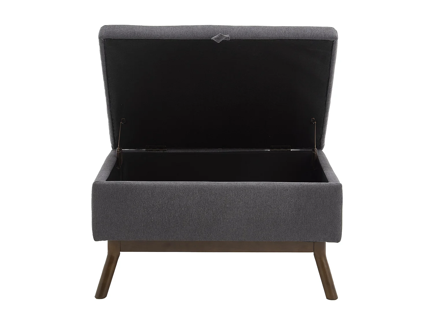 Sedia quadrata - Sedia con contenitore - per soggiorno, ingresso e soggiorno - lino marrone