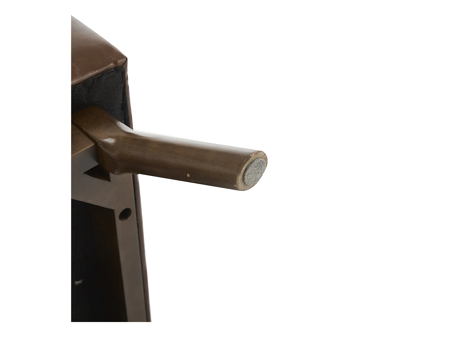 Chaise carrée - Chaise avec rangement - pour salon, entrée et salle familiale - marron