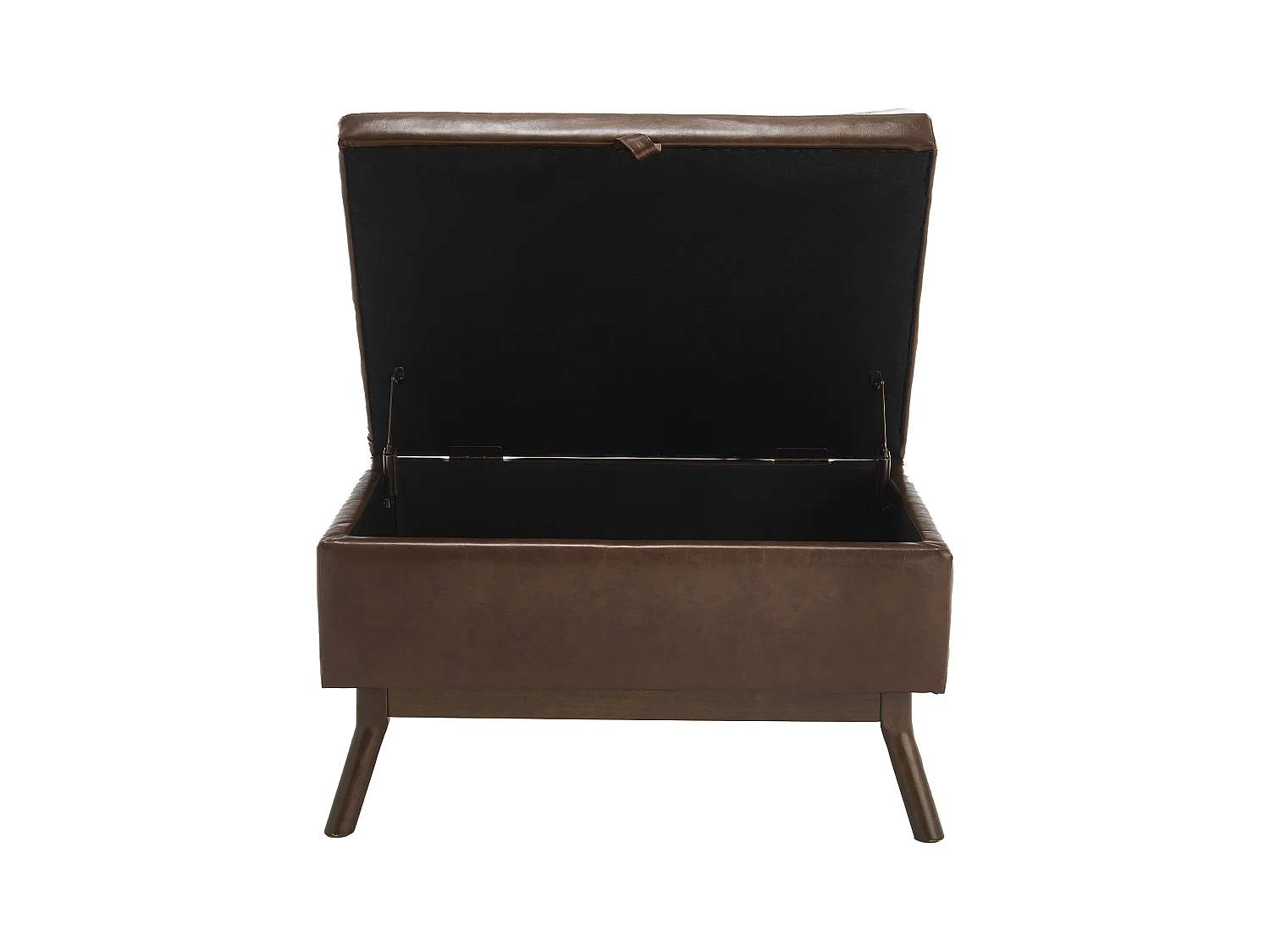 Chaise carrée - Chaise avec rangement - pour salon, entrée et salle familiale - marron