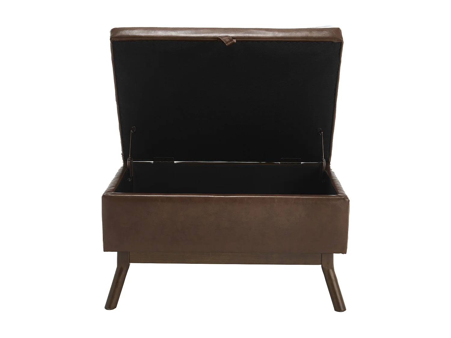 Sedia quadrata - Sedia con contenitore - per soggiorno, ingresso e soggiorno - Marrone