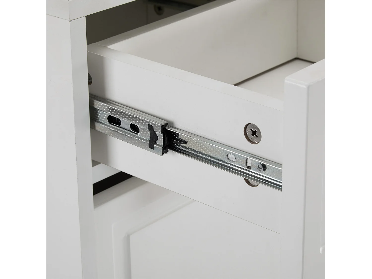 Meuble à chaussures blanc - Meuble à chaussures avec 2 tiroirs et 1 porte - 2 meubles à chaussures pliants - pour salon et chambre