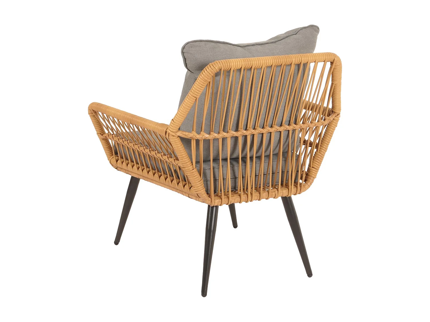 Zestaw polirattanowy MCW-N34,  ciemnoszary