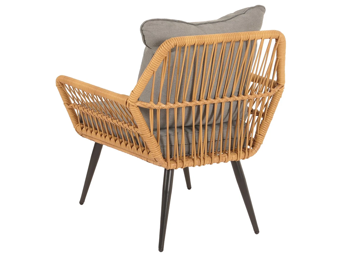 Poly-Rattan Garnitur MCW-N34, Dunkelgrau