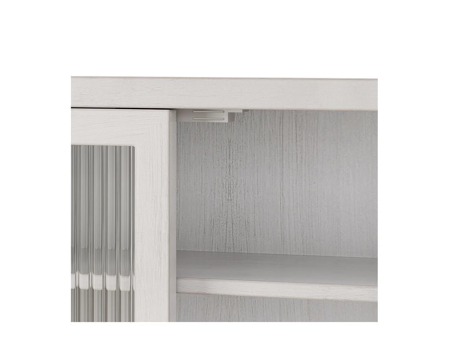 Console murale rectangulaire blanc - Console murale avec rangement à trois niveaux et porte-serviettes - pour salle de bain et salle à manger