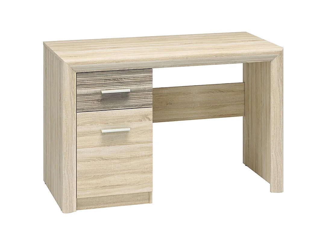 SCHREIBTISCH Castel Sonoma Eiche hell / Sonoma Eiche Trüffel 120 / 58 / 78cm