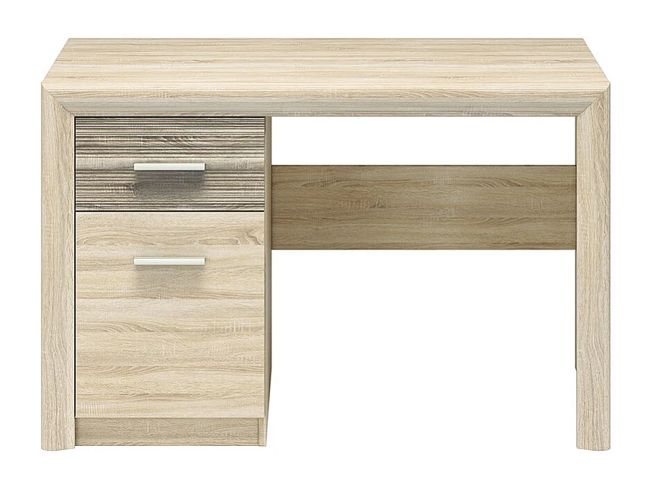 SCHREIBTISCH Castel Sonoma Eiche hell / Sonoma Eiche Trüffel 120 / 58 / 78cm