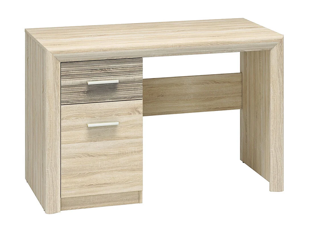 SCHREIBTISCH Castel Sonoma Eiche hell / Sonoma Eiche Trüffel 120 / 58 / 78cm