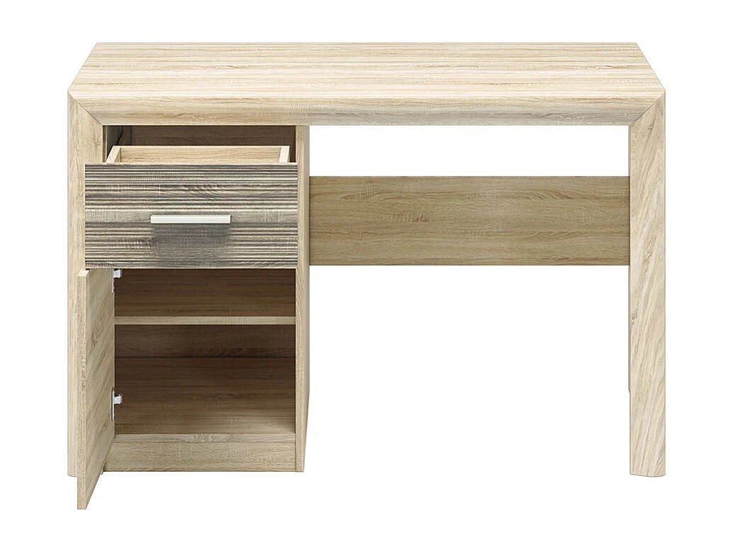 SCHREIBTISCH Castel Sonoma Eiche hell / Sonoma Eiche Trüffel 120 / 58 / 78cm