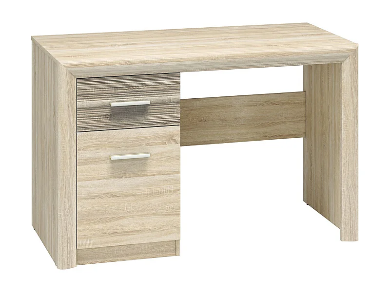 SCHREIBTISCH Castel Sonoma Eiche hell / Sonoma Eiche Trüffel 120 / 58 / 78cm