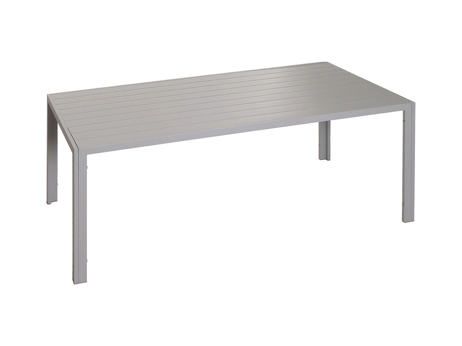 Aluminiowy stół do jadalni MCW-N40,  jasnoszary