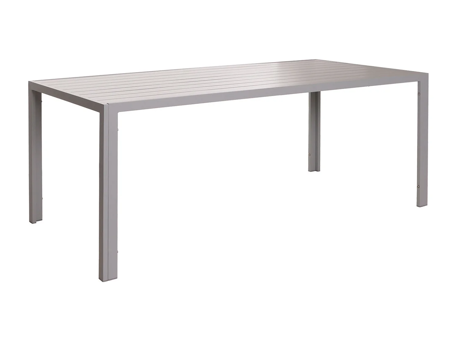 Aluminiowy stół do jadalni MCW-N40,  jasnoszary