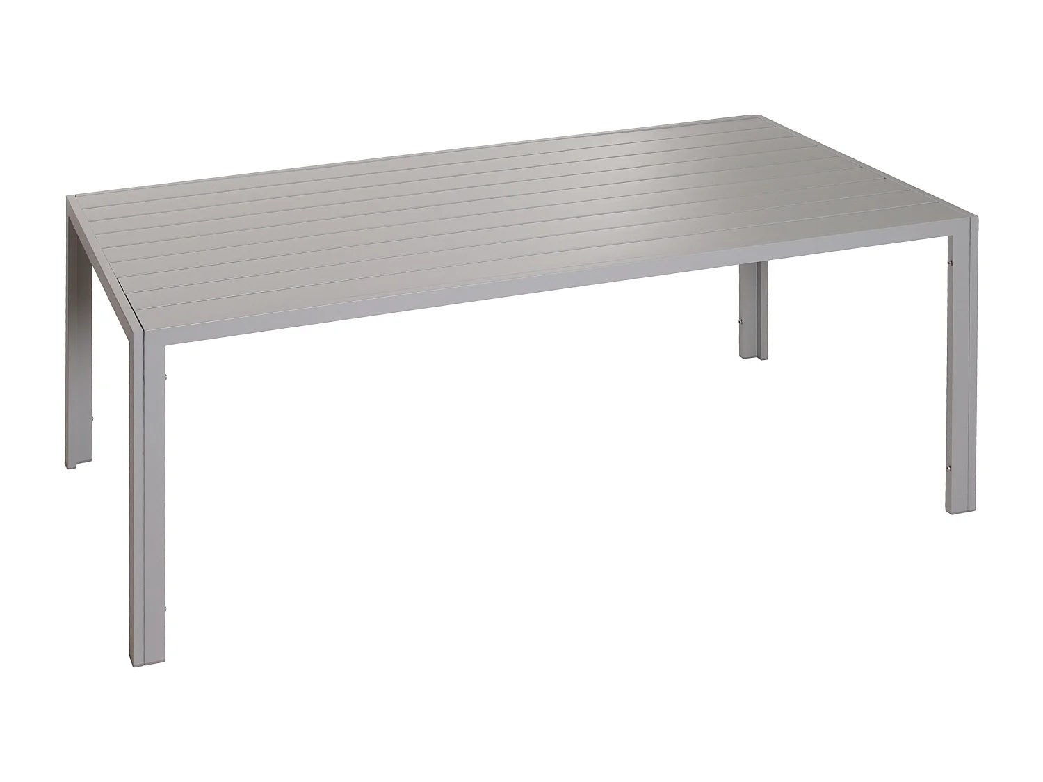 Aluminiowy stół do jadalni MCW-N40,  jasnoszary