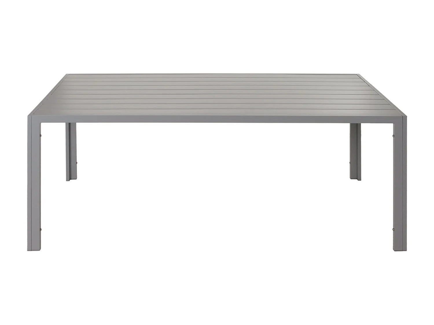 Aluminiowy stół do jadalni MCW-N40,  jasnoszary