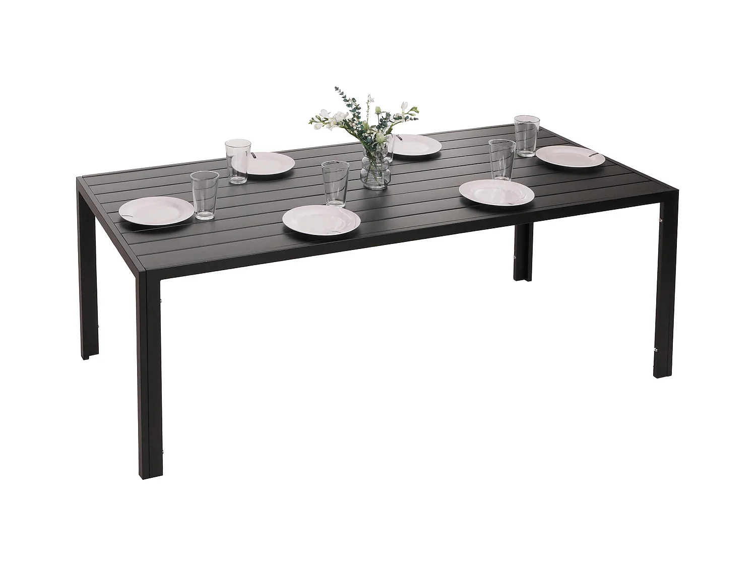 MCW-N40 aluminium eettafel,  antraciet