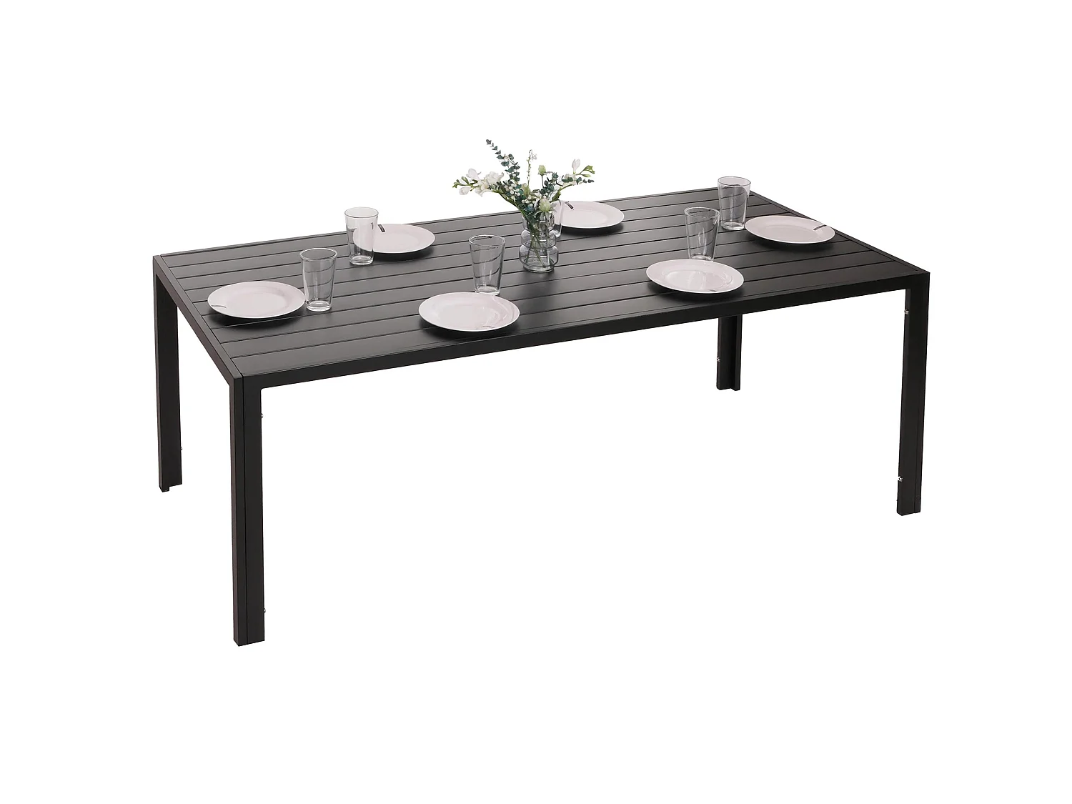 MCW-N40 aluminium dining table,  anthracite