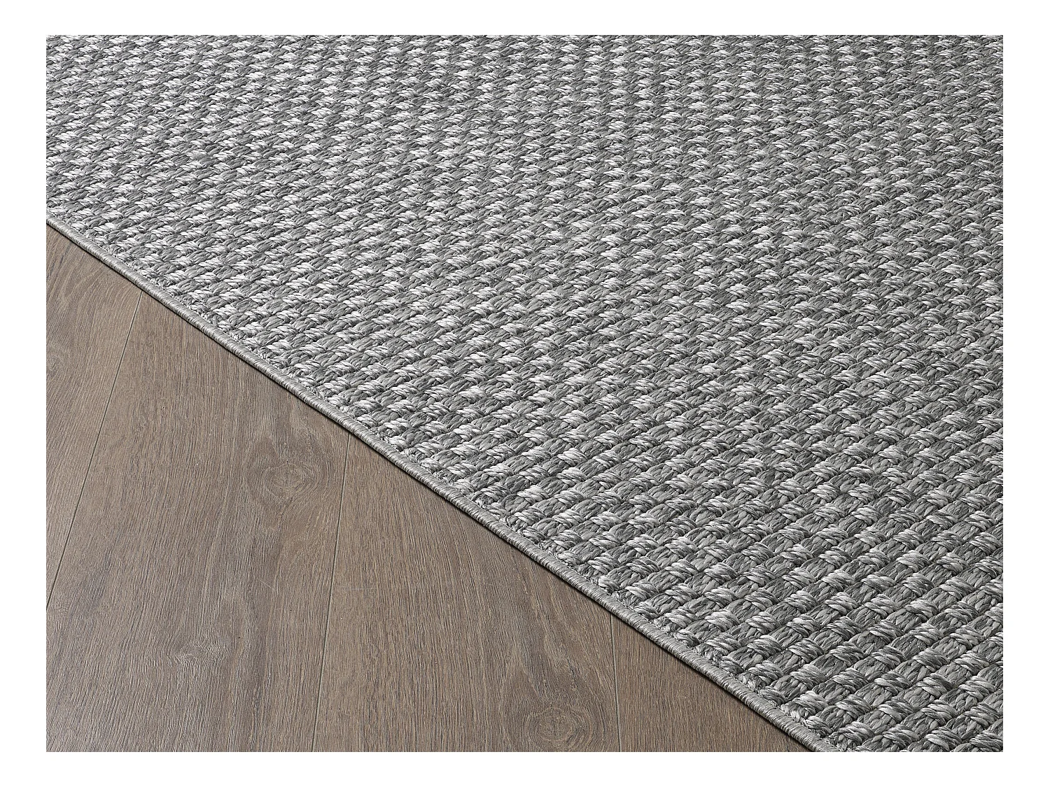 Tapis Maldives extérieur design boho, Gris, 80 x 150 cm