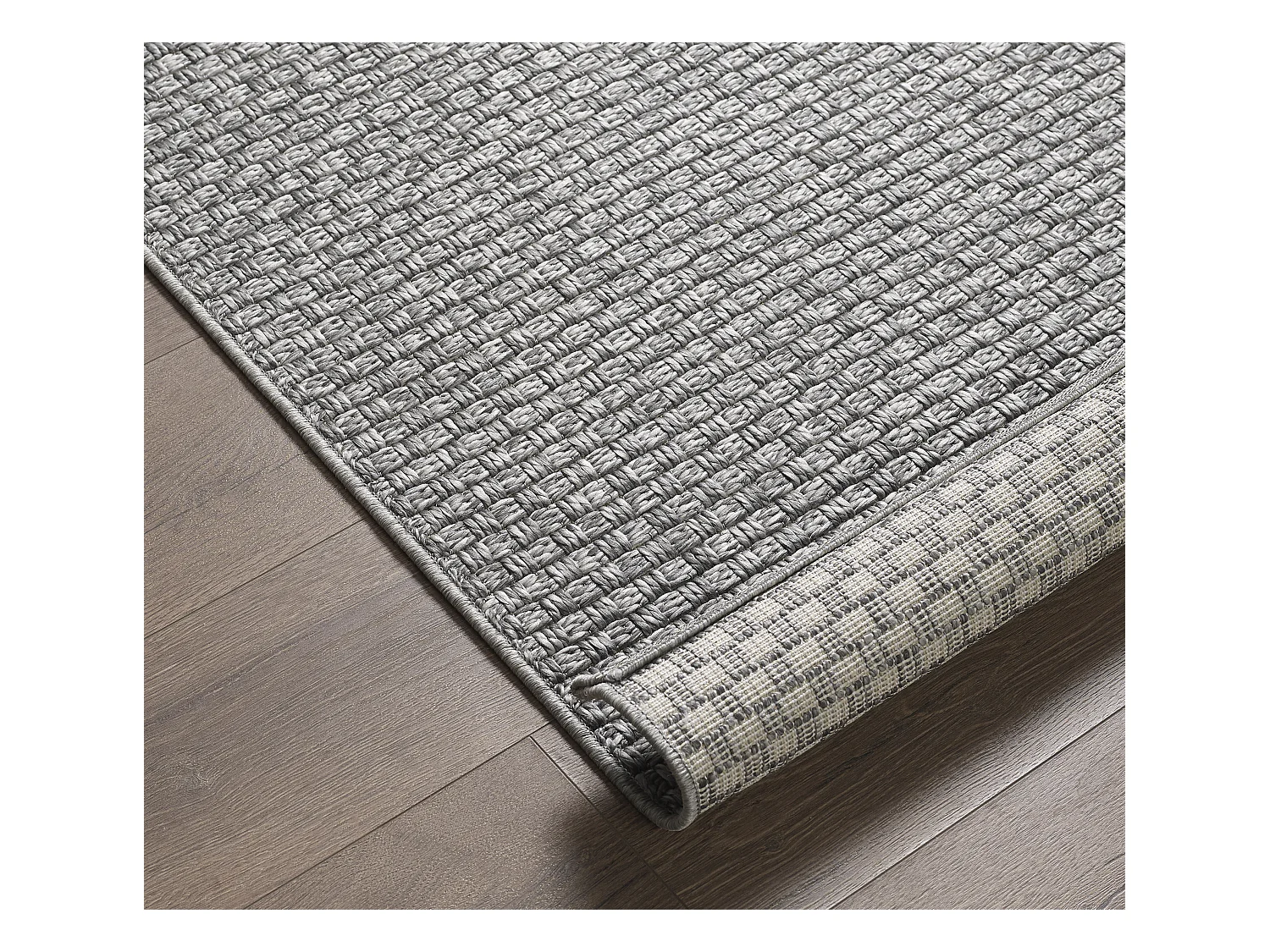 Tapis Maldives extérieur design boho, Gris, 120 x 170 cm