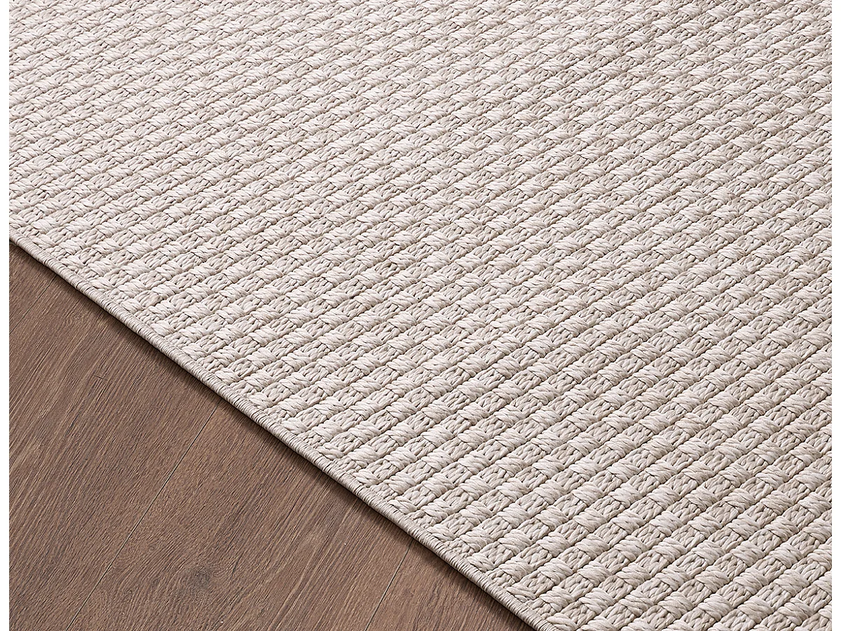 Tapis Maldives extérieur design boho, Beige, 80 x 150 cm