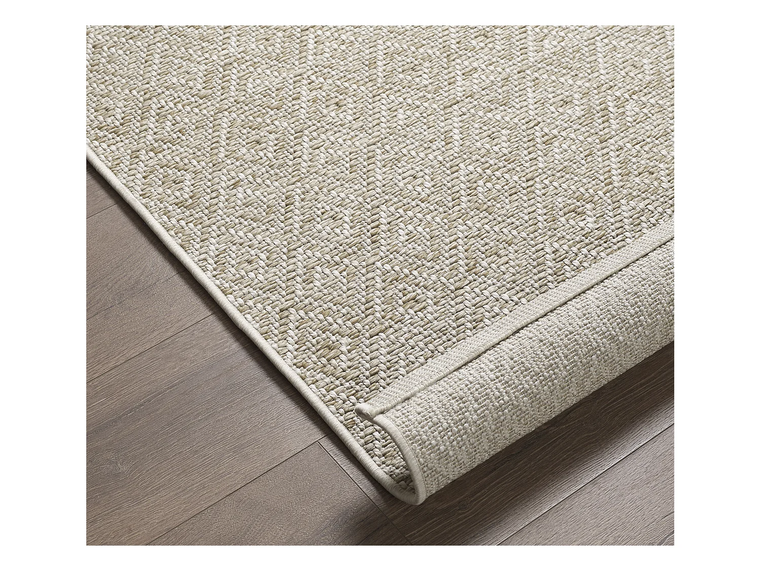 Tapis Maldives extérieur design diamant boho, Marron, 80 x 250 cm