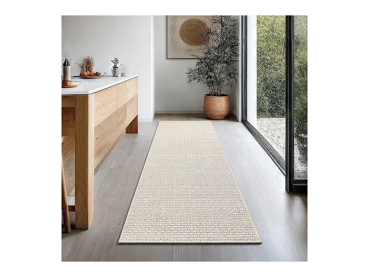 Tappeto Maldive Esterno Design Boho, Beige, 80 x 250 cm