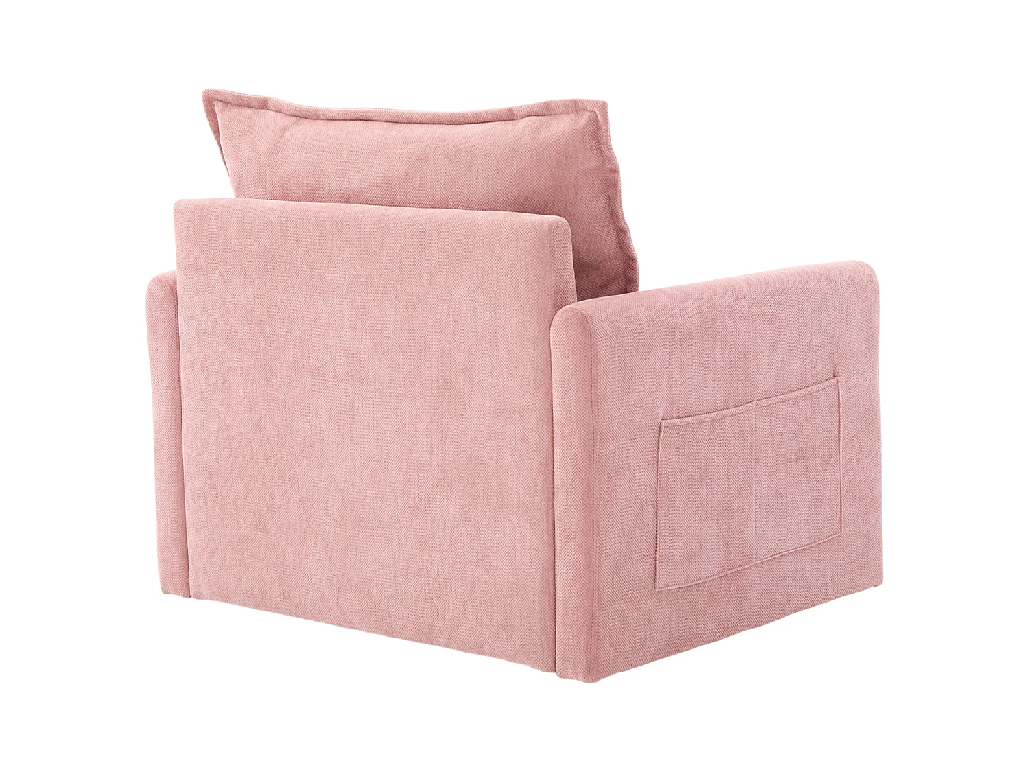 Fauteuil paresseux rose - Chaise longue avec coussins et sac de rangement - pivotant à 360° - pour salon, chambre, bureau et bureau