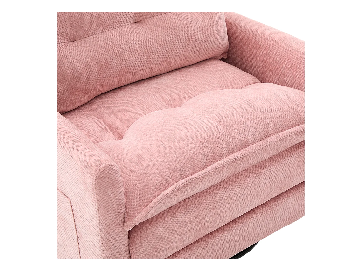 Fauteuil paresseux rose - Chaise longue avec coussins et sac de rangement - pivotant à 360° - pour salon, chambre, bureau et bureau