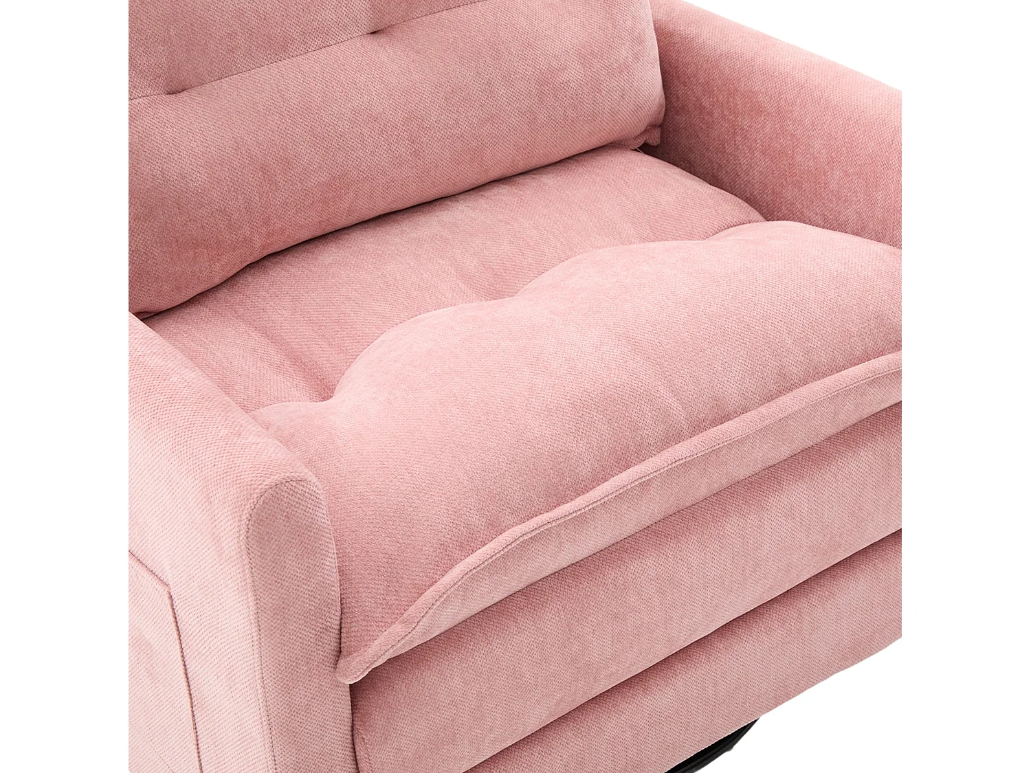 Sillón rosa Lazy - Sillón con cojines y bolsa de almacenamiento - giratorio 360° - para sala de estar, dormitorio, estudio y oficina