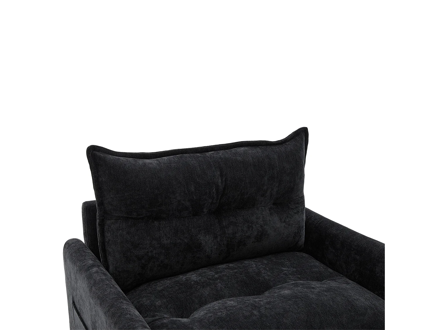 Schwarzes Lazy Sofa – Sessel mit Kissen und Aufbewahrungstasche – 360° drehbar – für wohnzimmer, schlafzimmer, arbeitszimmer und büro
