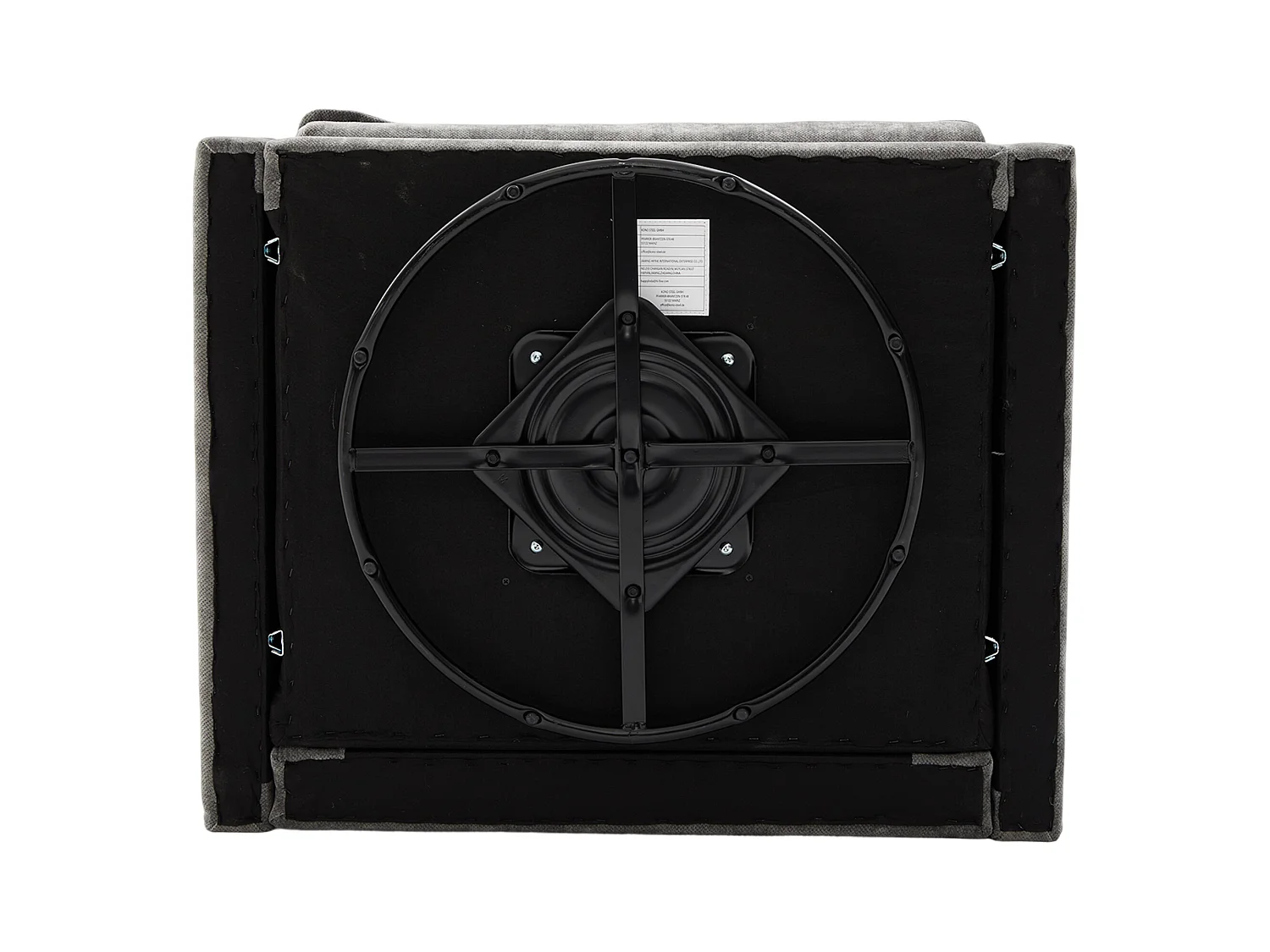 Fauteuil paresseux gris - Chaise longue avec coussins et sac de rangement - pivotant à 360° - pour salon, chambre, bureau et bureau