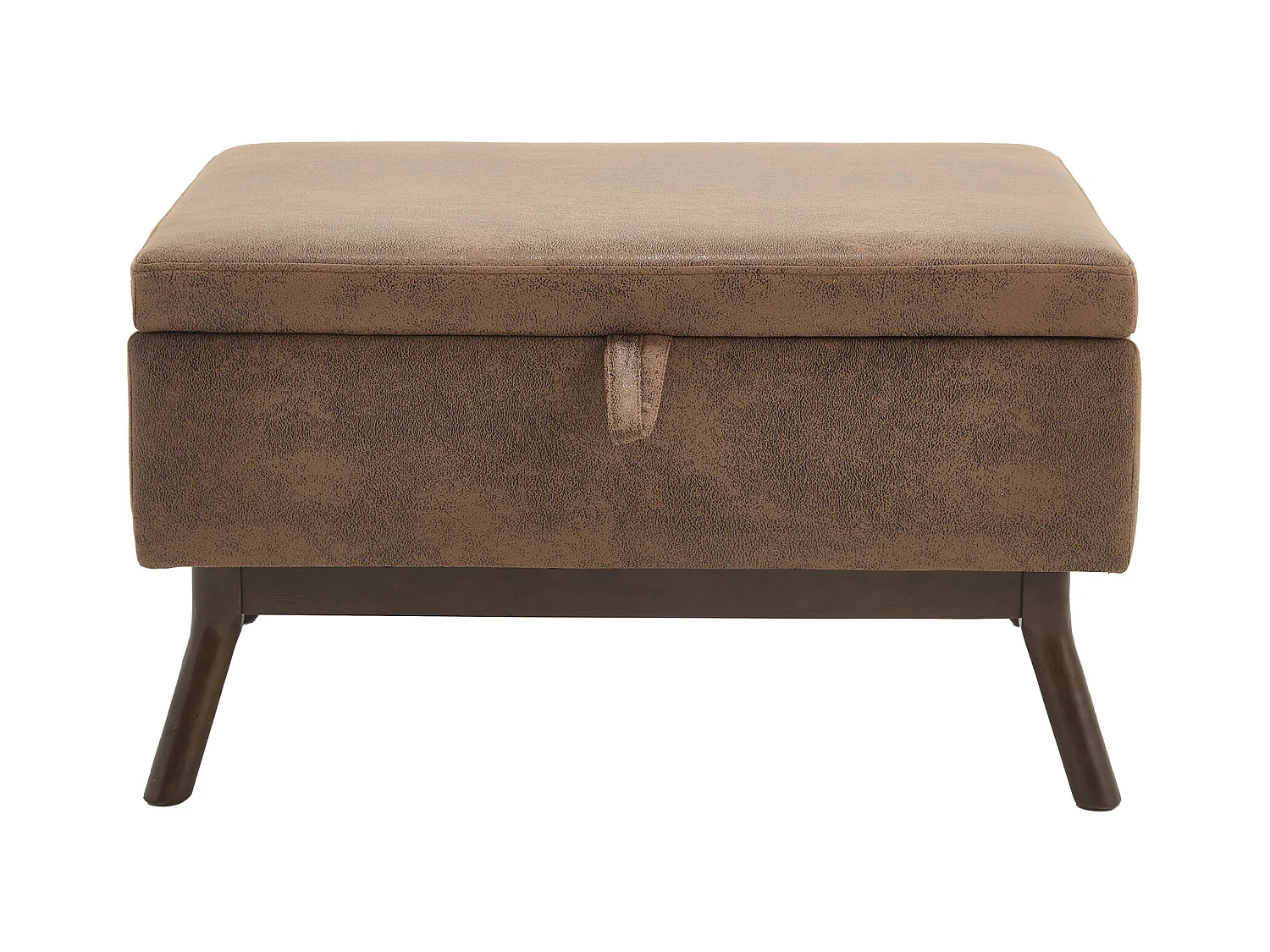 Chaise carrée - Chaise avec rangement - pour salon, entrée et salle familiale - marron