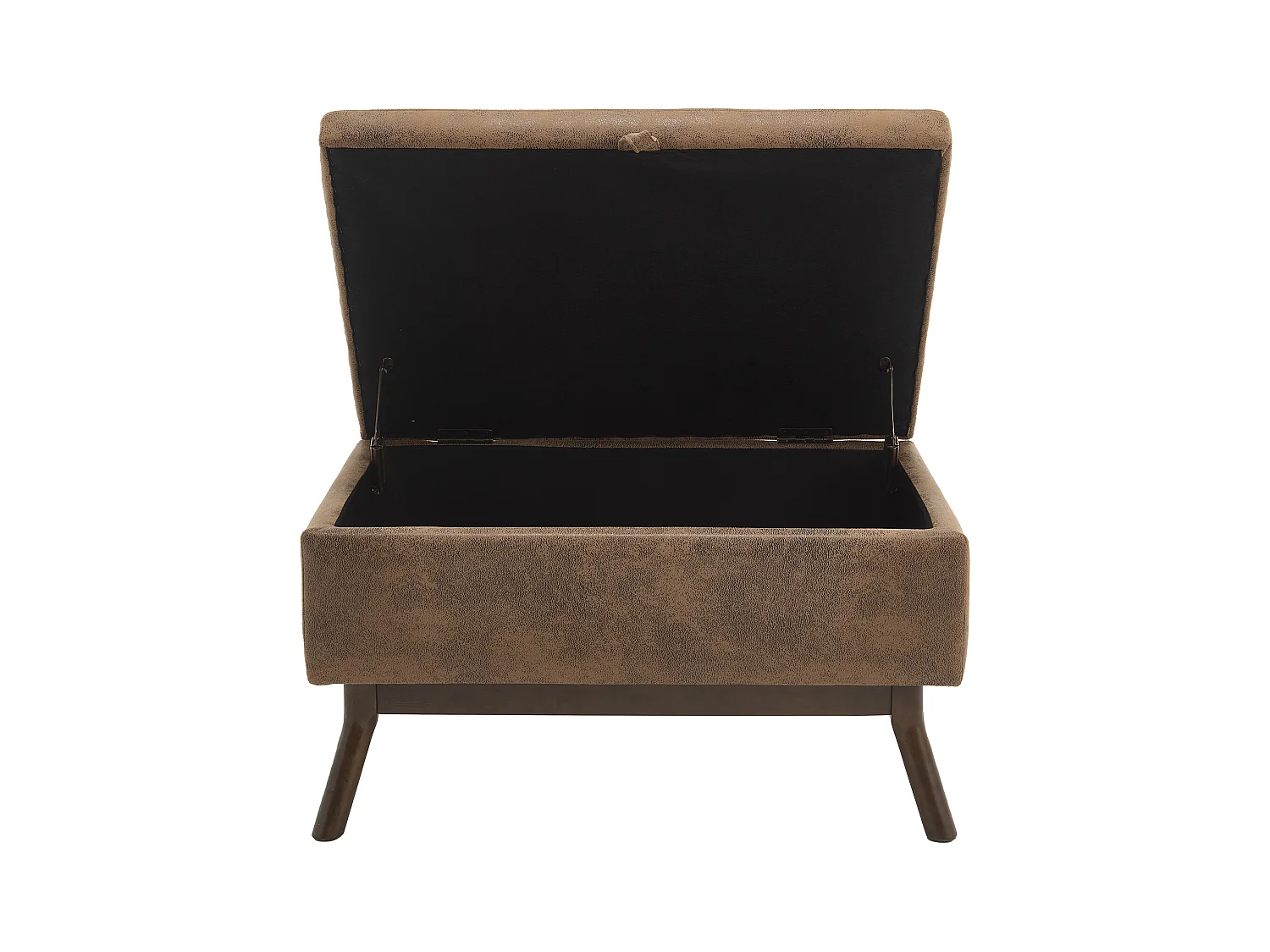 Chaise carrée - Chaise avec rangement - pour salon, entrée et salle familiale - marron