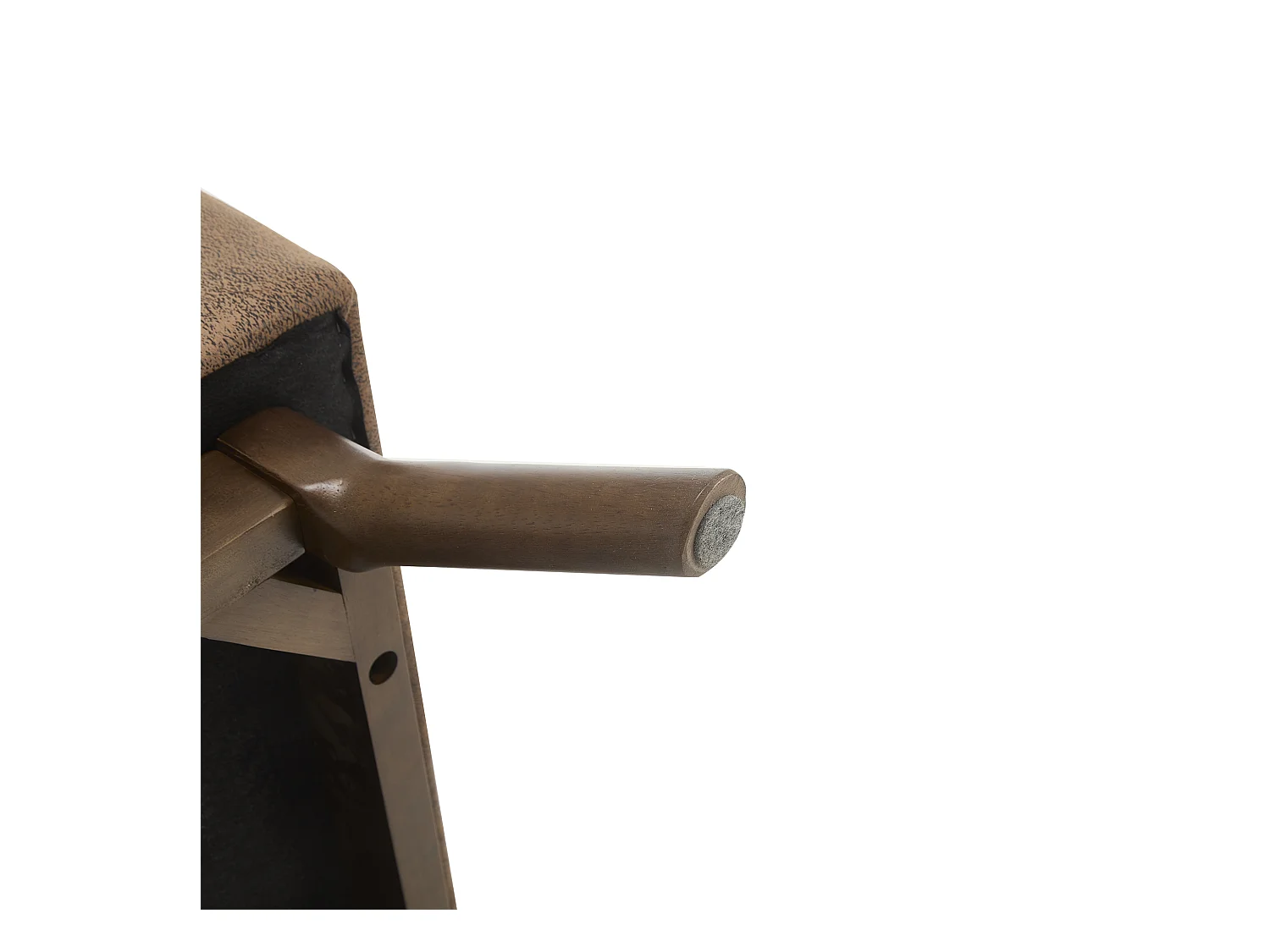 Chaise carrée - Chaise avec rangement - pour salon, entrée et salle familiale - marron