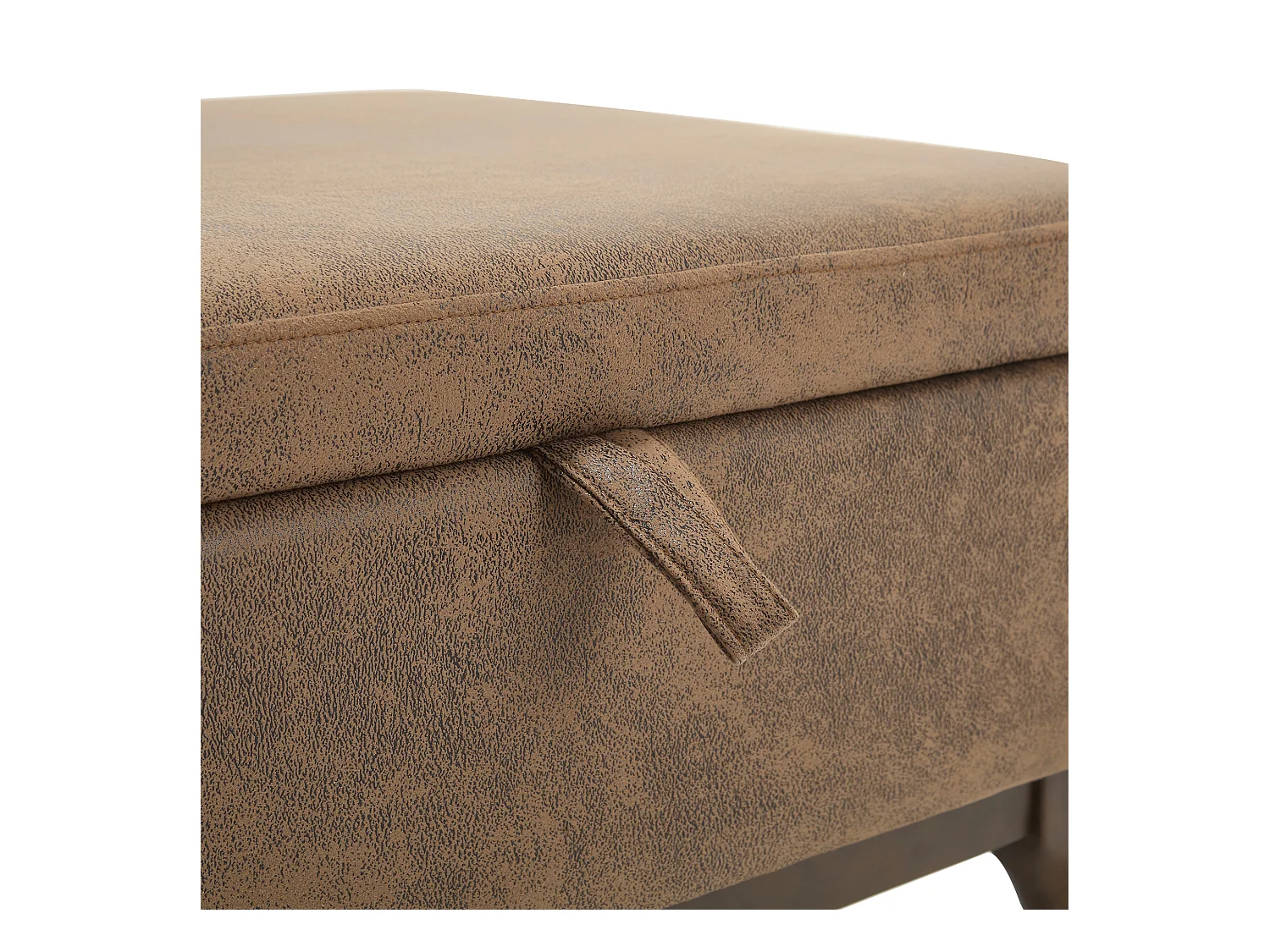 Chaise carrée - Chaise avec rangement - pour salon, entrée et salle familiale - marron