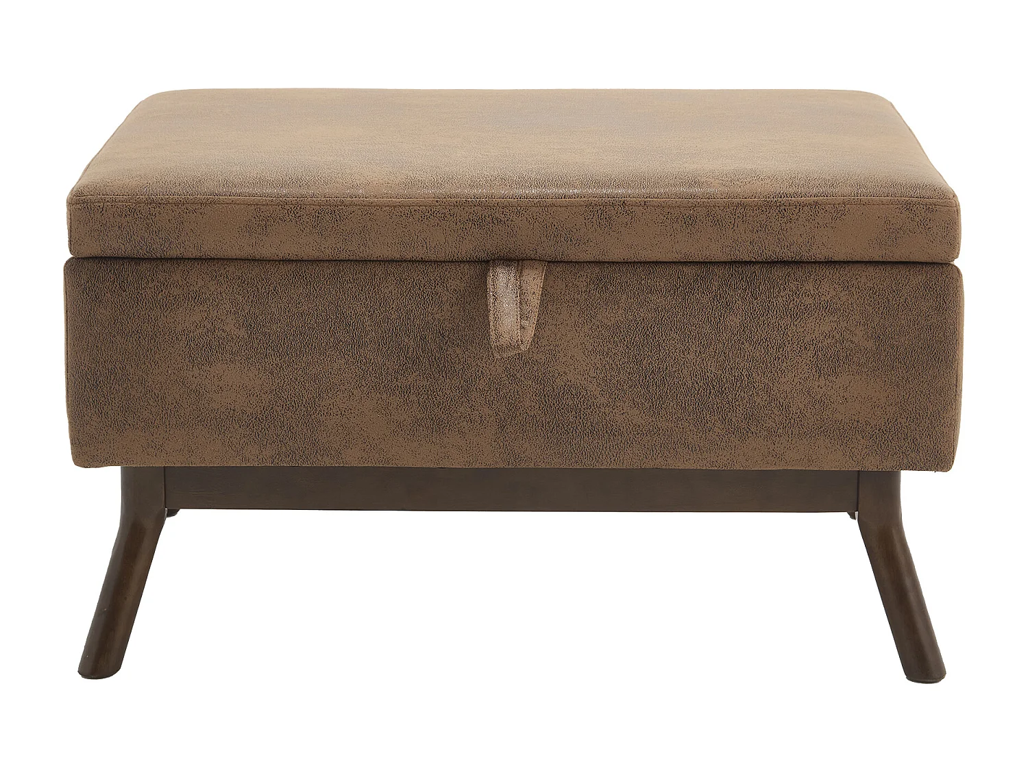 Sedia quadrata - Sedia con contenitore - per soggiorno, ingresso e soggiorno - Marrone