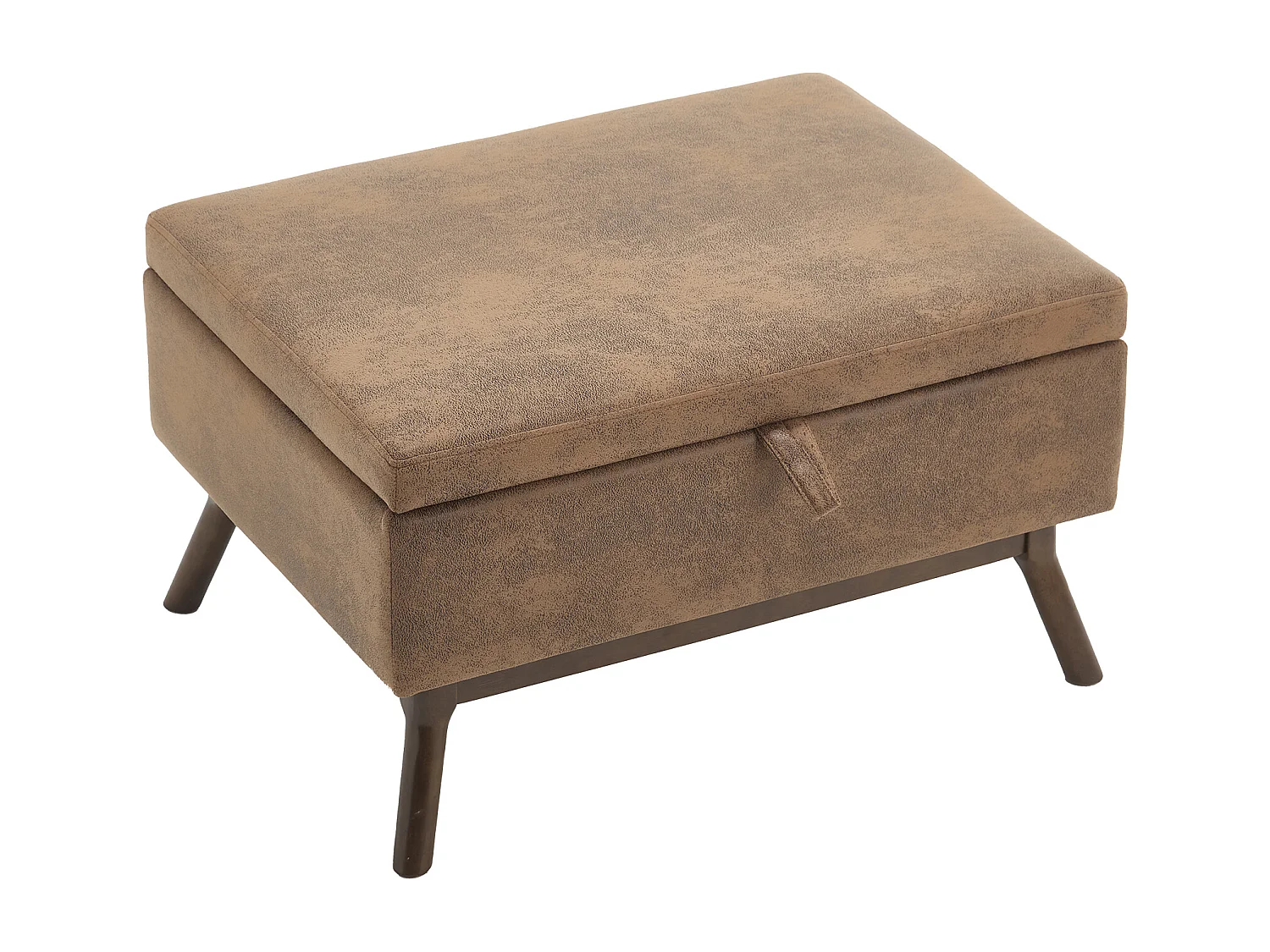 Sedia quadrata - Sedia con contenitore - per soggiorno, ingresso e soggiorno - Marrone