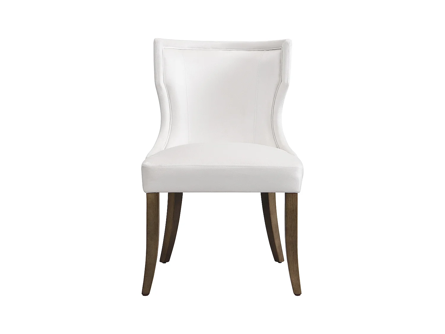 Set di 2 sedie da pranzo - Velluto beige - Con cuscini di seduta spessi e gambe regolabili