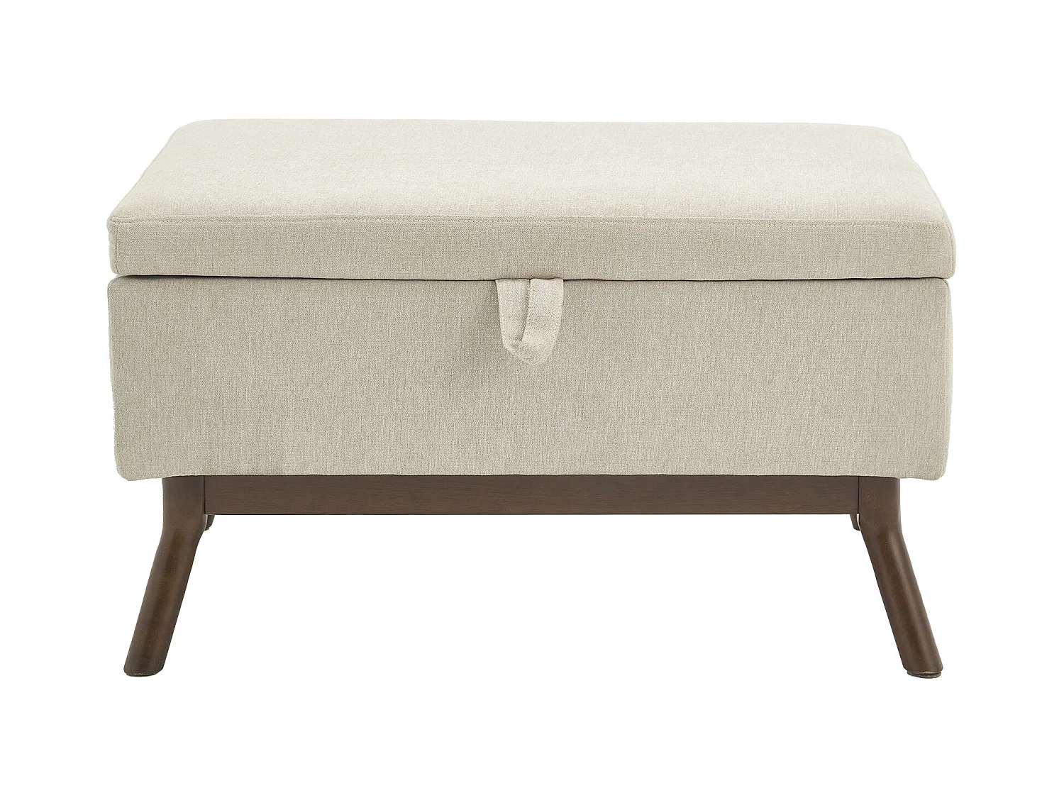 Chaise carrée - Chaise avec rangement - pour salon, entrée et salle familiale - lin blanc