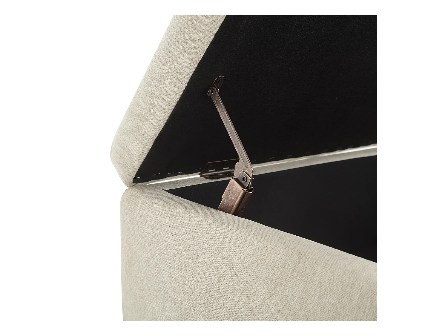 Chaise carrée - Chaise avec rangement - pour salon, entrée et salle familiale - lin blanc