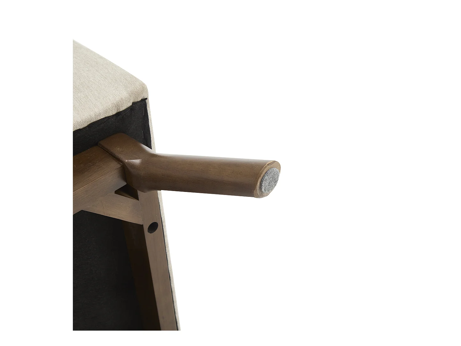 Chaise carrée - Chaise avec rangement - pour salon, entrée et salle familiale - lin blanc