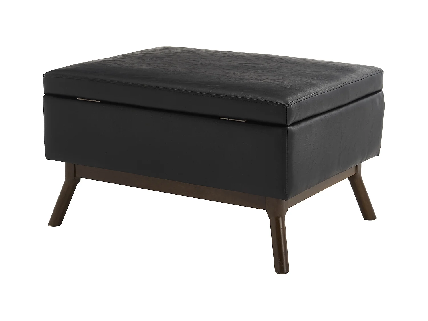 Chaise carrée - Chaise avec rangement - pour salon, entrée et salle familiale - noir