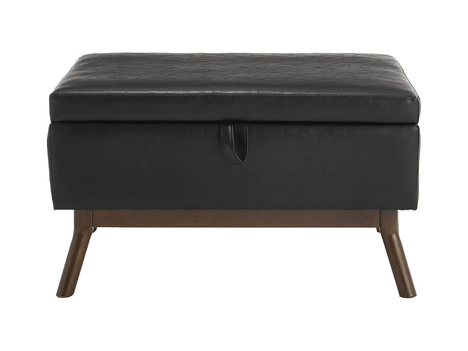 Chaise carrée - Chaise avec rangement - pour salon, entrée et salle familiale - noir