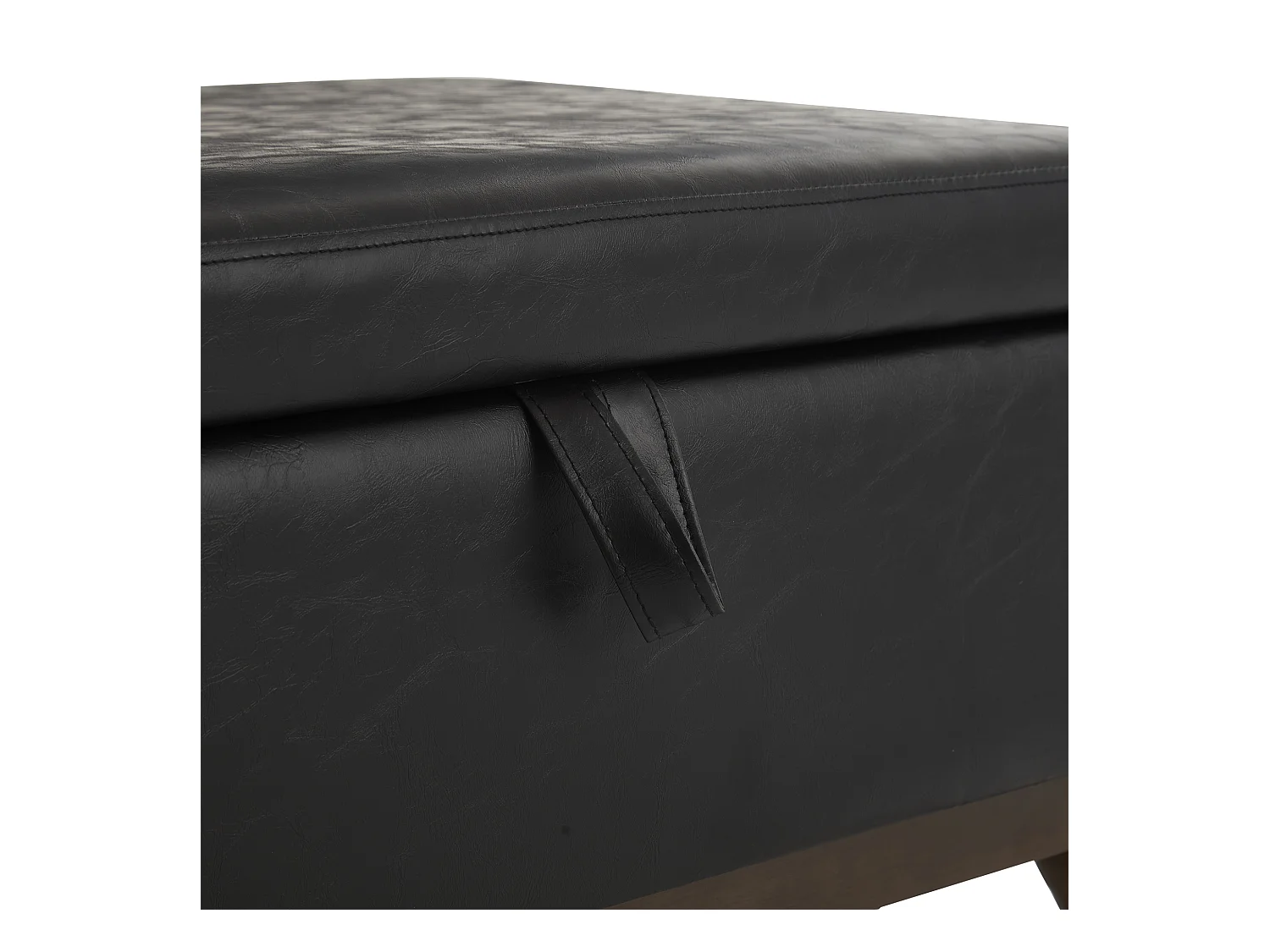 Chaise carrée - Chaise avec rangement - pour salon, entrée et salle familiale - noir